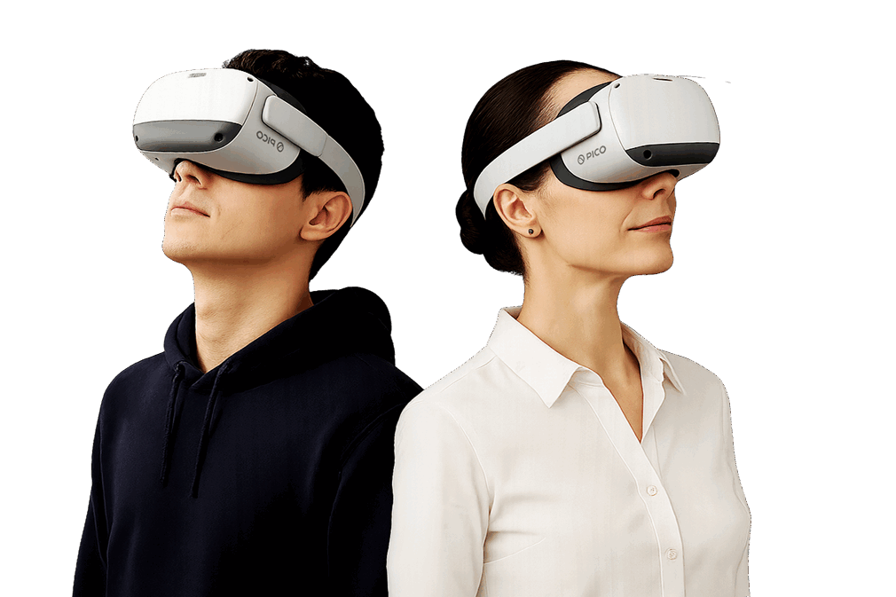 People with VR Headsets