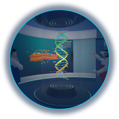 Virtual lab with DNA simulation