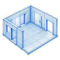 Digital wireframe model