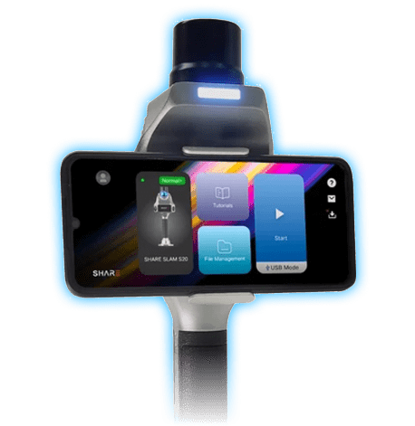 SHARE handheld 3D scanner with mobile app